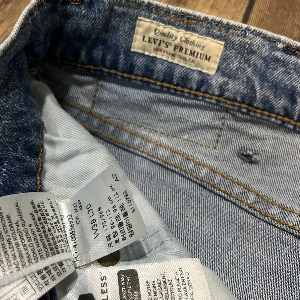 Levis 541 Jeans Mens 38x30 Light Wash Denim Regular Vintage 90s Y2K - Picture 8 of 12
